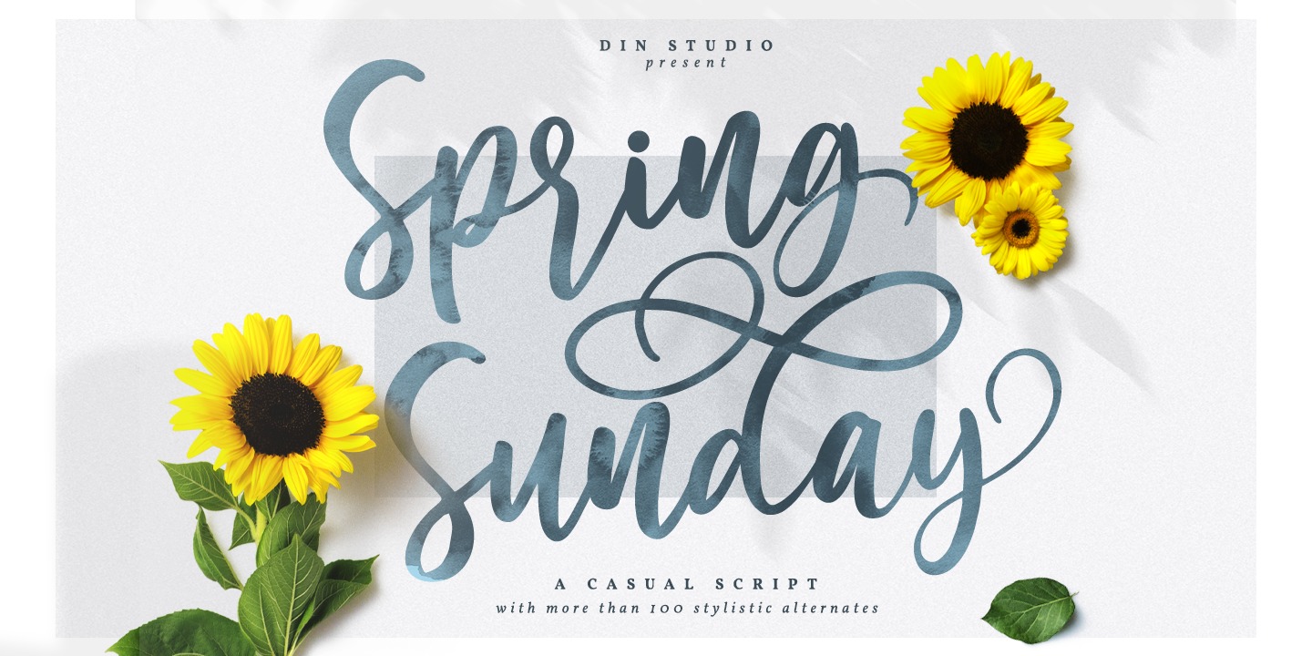 Ejemplo de fuente Spring Sunday